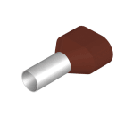 WEIDMÜLLER - Aderendhülse, Zwillings-Aderendhülse, 10mm², Abisolierlänge: 17mm, braun