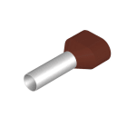 WEIDMÜLLER - Aderendhülse, Zwillings-Aderendhülse, 10mm², Abisolierlänge: 23mm, braun