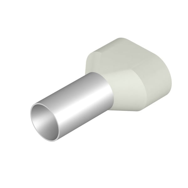 WEIDMÜLLER - Aderendhülse, Zwillings-Aderendhülse, 16mm², Abisolierlänge: 20mm, weiß