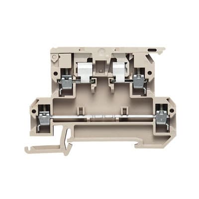 WEIDMÜLLER - Sicherungs-Reihenklemme, Schraubanschl, 4mm², 6.3A, dunkelbeige