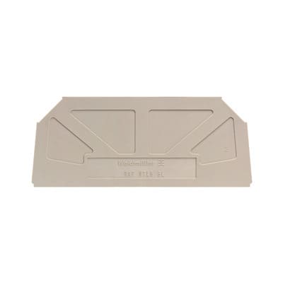 WEIDMÜLLER - Abschlussplatte (Klemmen), 82.2x1.5mm, dunkelbeige