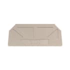 WEIDMÜLLER - Abschlussplatte (Klemmen), 82.2x1.5mm, dunkelbeige
