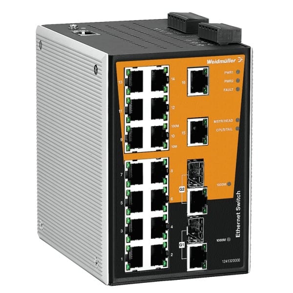 WEIDMÜLLER - Netzwerk Switch managed, Gigabit Ethernet,Ports:16xRJ45
