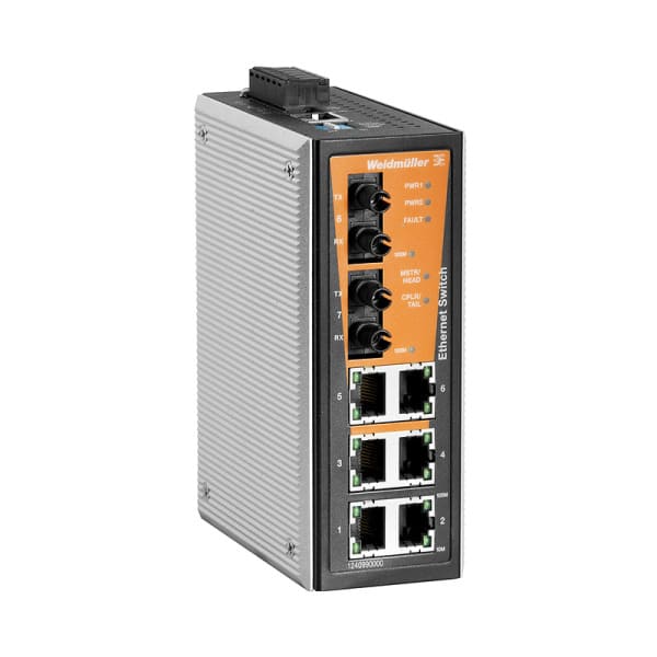WEIDMÜLLER - Netzwerk Switch managed, Fast Ethernet,Ports:6xRJ45,2xST