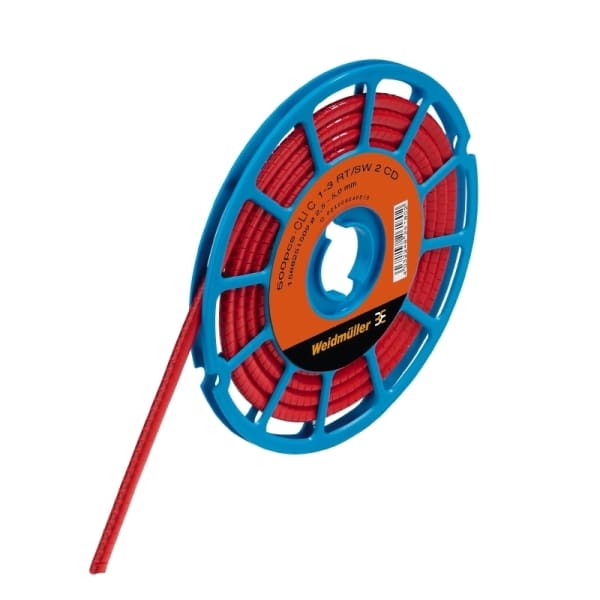 WEIDMÜLLER - Leitermarkierer, 2.5-5mm, 3x4.2mm, Neutral, PVC, rot