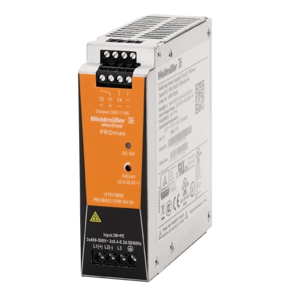 WEIDMÜLLER - Gleichstromversorgung, 120 W, 5 A  60 °C