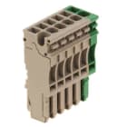 WEIDMÜLLER - Z-Reihe, 6pol. Steckverbinder, 5x beige 1x grün