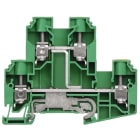 WEIDMÜLLER - Schutzleiter-Reihenklemme, Schraubanschl, 10mm², 800V, 57A, grün/gelb