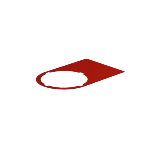 WEIDMÜLLER - Gerätemarkierung, halogenfrei, selbstklebend, 36mm, Polyester, rot