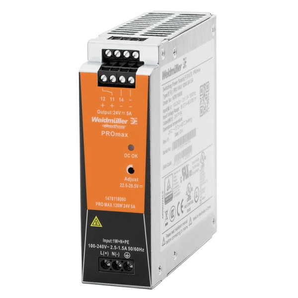 WEIDMÜLLER - Gleichstromversorgung, 120 W, 5 A  60 °C
