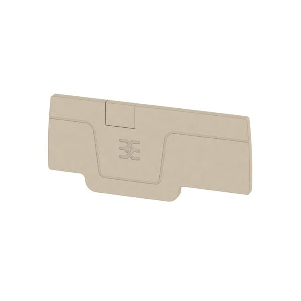 WEIDMÜLLER - Abschlussplatte (Klemmen), 64.15x2.1mm, dunkelbeige