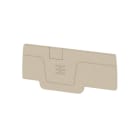 WEIDMÜLLER - Abschlussplatte (Klemmen), 64.15x2.1mm, dunkelbeige
