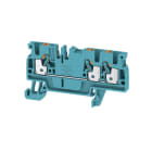 WEIDMÜLLER - Durchgangs-Reihenklemme, PUSH IN, 2.5mm², 800V, 24A, blau