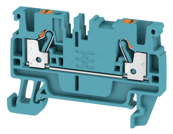 WEIDMÜLLER - Durchgangs-Reihenklemme, PUSH IN, 2.5mm², 800, 24A, blau