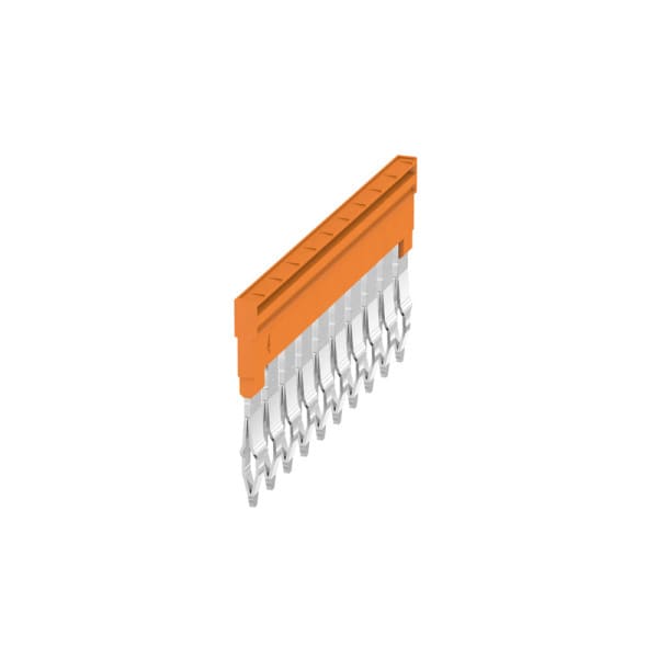WEIDMÜLLER - Querverbinder, gesteckt, Pole:10, Raster 6.1mm, Isol., 32A, orange