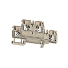 WEIDMÜLLER - Mehrstock-Reihenklemme, PUSH IN, 2.5mm², 800V, 24A, dunkelbeige