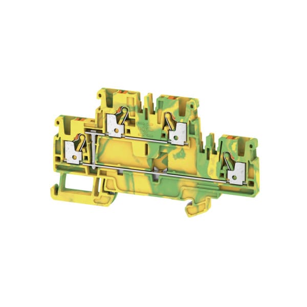 WEIDMÜLLER - Schutzleiter-Reihenklemme, PUSH IN, 2.5mm², 800V, grün/gelb