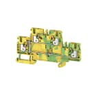 WEIDMÜLLER - Schutzleiter-Reihenklemme, PUSH IN, 2.5mm², 800V, grün/gelb