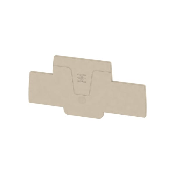 WEIDMÜLLER - Abschlussplatte (Klemmen), 88.25x2.1mm, dunkelbeige