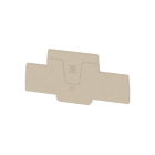 WEIDMÜLLER - Abschlussplatte (Klemmen), 88.25x2.1mm, dunkelbeige