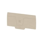WEIDMÜLLER - Abschlussplatte (Klemmen), 87.2x2.4mm, dunkelbeige