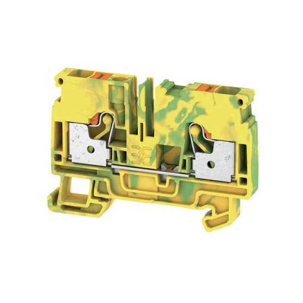 WEIDMÜLLER - Schutzleiter-Reihenklemme, PUSH IN, 6mm², 800V, grün/gelb