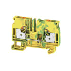 WEIDMÜLLER - Schutzleiter-Reihenklemme, PUSH IN, 6mm², 800V, grün/gelb