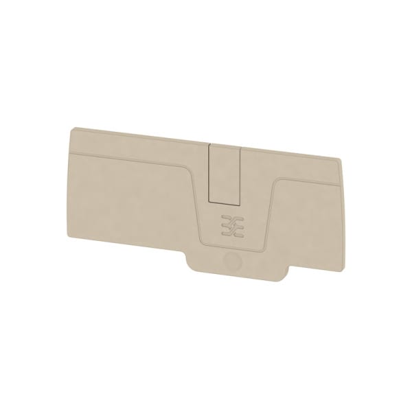 WEIDMÜLLER - Abschlussplatte (Klemmen), 64.93x2.1mm, dunkelbeige