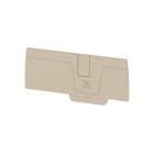WEIDMÜLLER - Abschlussplatte (Klemmen), 64.93x2.1mm, dunkelbeige