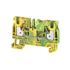 WEIDMÜLLER - Schutzleiter-Reihenklemme, PUSH IN, 4mm², 800V, grün/gelb