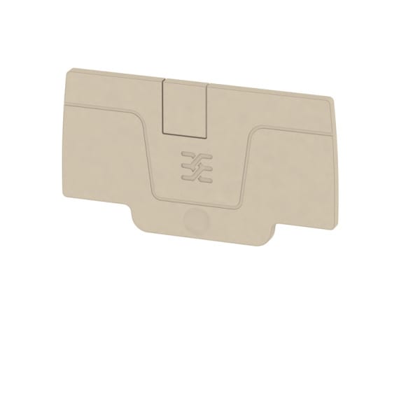WEIDMÜLLER - Abschlussplatte (Klemmen), 58x2.1mm, dunkelbeige