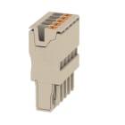 WEIDMÜLLER - Stecker (Klemmen), PUSH IN, 2.5mm², 800, 24A, Polzahl: 5, dunkelbeige