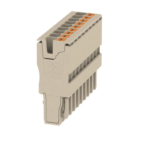 WEIDMÜLLER - Stecker (Klemmen), PUSH IN, 2.5mm², 800, 24A, Polzahl: 9, dunkelbeige