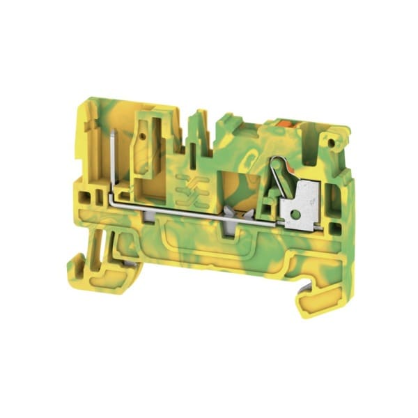 WEIDMÜLLER - Schutzleiter-Reihenklemme, PUSH IN, 2.5mm², 800V, grün/gelb