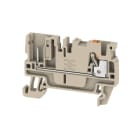 WEIDMÜLLER - Durchgangs-Reihenklemme, PUSH IN, 2.5mm², 800V, 24A, dunkelbeige