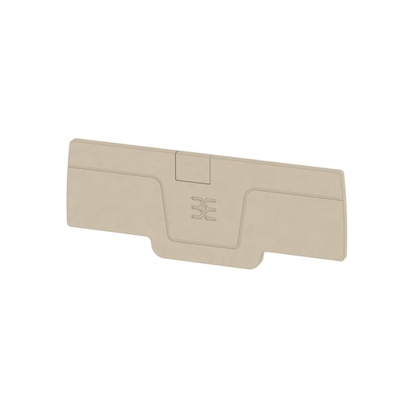 WEIDMÜLLER - Abschlussplatte (Klemmen), 75.55x2.1mm, dunkelbeige