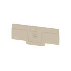 WEIDMÜLLER - Abschlussplatte (Klemmen), 75.55x2.1mm, dunkelbeige