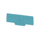 WEIDMÜLLER - Abschlussplatte (Klemmen), 75.55x2.1mm, blau