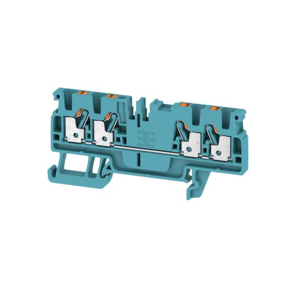 WEIDMÜLLER - Durchgangs-Reihenklemme, PUSH IN, 2.5mm², 800V, 24A, blau