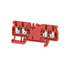 WEIDMÜLLER - Durchgangs-Reihenklemme, PUSH IN, 2.5mm², 800V, 24A, rot