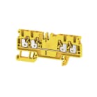 WEIDMÜLLER - Durchgangs-Reihenklemme, PUSH IN, 2.5mm², 800V, 24A, gelb