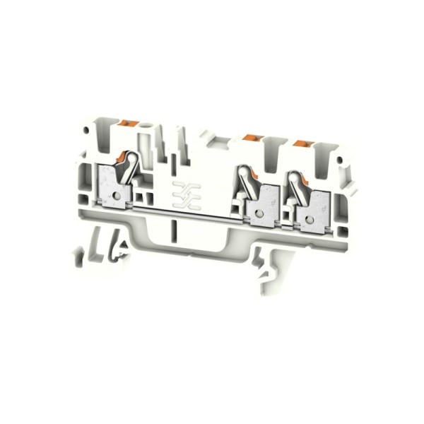 WEIDMÜLLER - Durchgangs-Reihenklemme, PUSH IN, 2.5mm², 800V, 24A, weiß