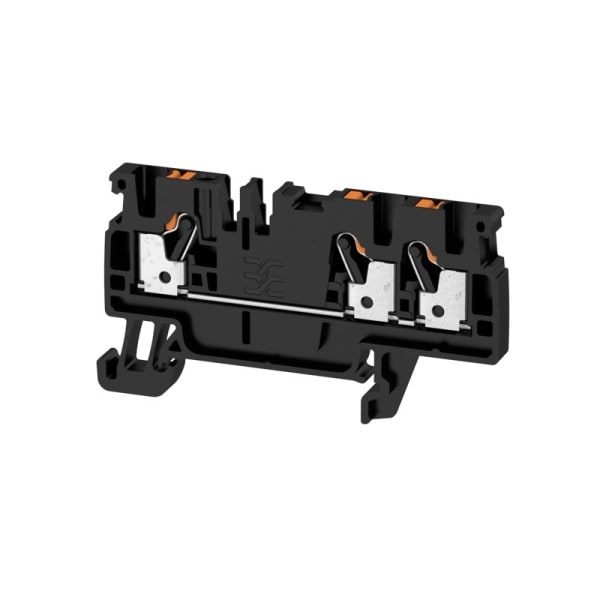 WEIDMÜLLER - Durchgangs-Reihenklemme, PUSH IN, 2.5mm², 800V, 24A, schwarz