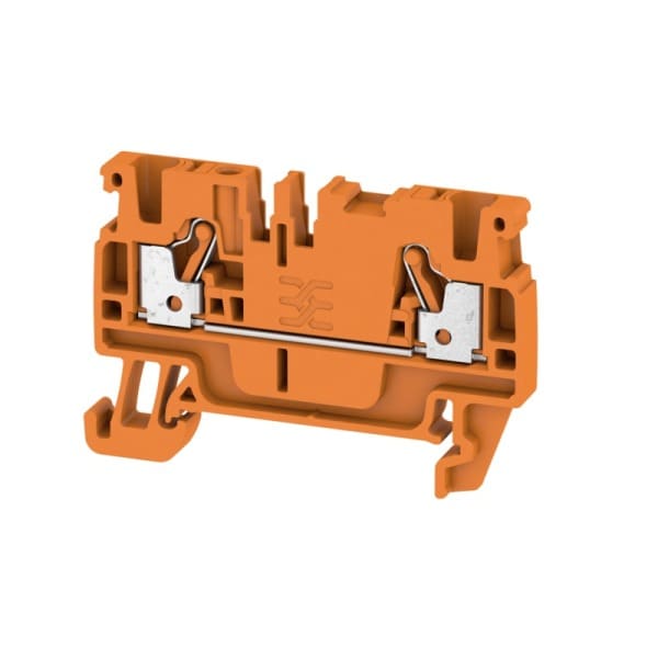 WEIDMÜLLER - Durchgangs-Reihenklemme, PUSH IN, 2.5mm², 800, 24A, orange