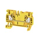 WEIDMÜLLER - Durchgangs-Reihenklemme, PUSH IN, 2.5mm², 800, 24A, gelb