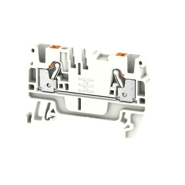 WEIDMÜLLER - Durchgangs-Reihenklemme, PUSH IN, 2.5mm², 800, 24A, weiß