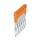 WEIDMÜLLER - Querverbinder, gesteckt, Pole:6, Raster 5.1mm, Isol., 24A, orange
