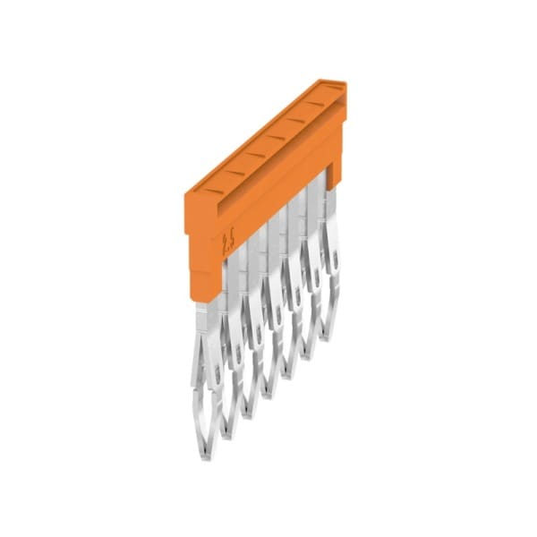 WEIDMÜLLER - Querverbinder, gesteckt, Pole:7, Raster 5.1mm, Isol., 24A, orange
