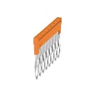 WEIDMÜLLER - Querverbinder, gesteckt, Pole:8, Raster 5.1mm, Isol., 24A, orange