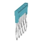 WEIDMÜLLER - Querverbinder, gesteckt, Pole:5, Raster 5.1mm, Isol., 24A, blau